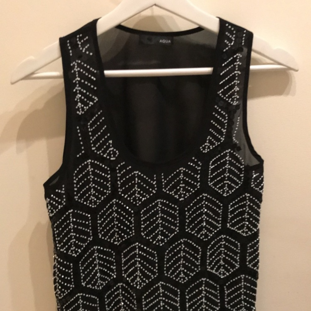 Aqua Embellished Top in Women